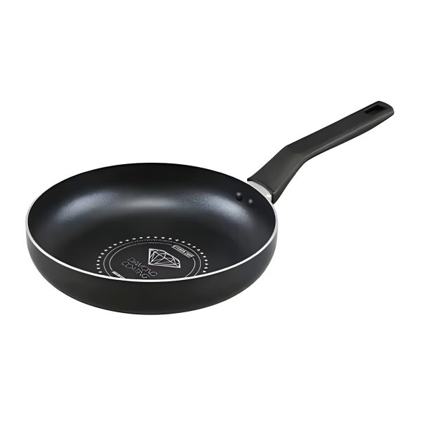 Irisu Ōyama- Diamond Coated Frying Pan Gas Stove Only 24cm Black Metallic VDG-F24