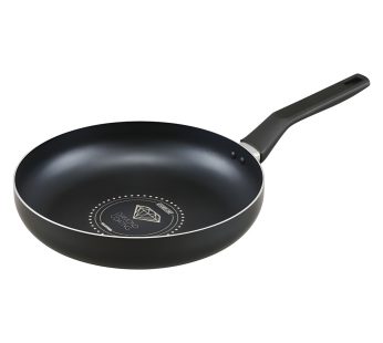 Irisu Ōyama- Diamond Coated Frying Pan Gas Stove Only 26cm Black Metallic VDG-F26