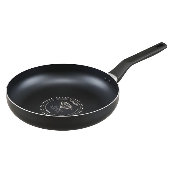 Irisu Ōyama- Diamond Coated Frying Pan Gas Stove Only 26cm Black Metallic VDG-F26