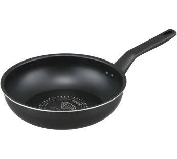 Irisu Ōyama- Diamond Coated Stir-Fry Pan Gas Stove Only 26cm Black Metallic VDG-W26