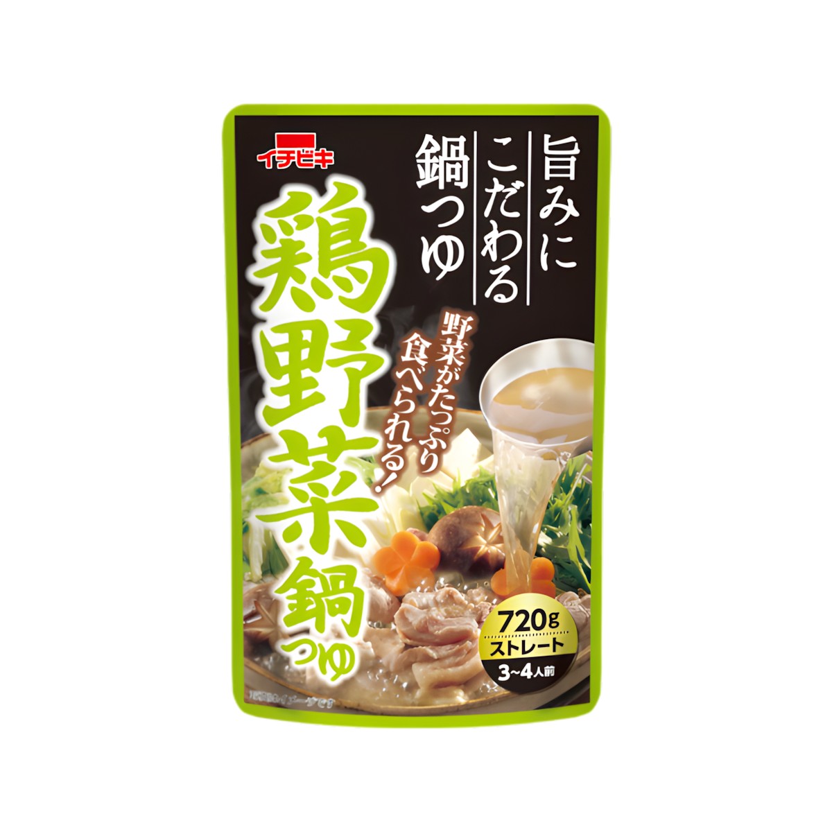 ICHIBIKI- Straight Chicken and Vegetable Hot Pot Soup Base 720g