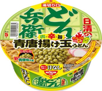 NISSIN- Soupless Donbei – Fried Green Chili Ball Udon 93g