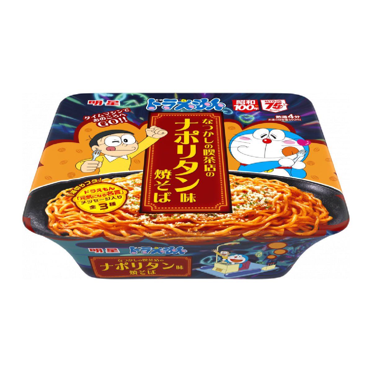 明星- 哆啦A夢 懷舊拿坡里風味炒麵 116g