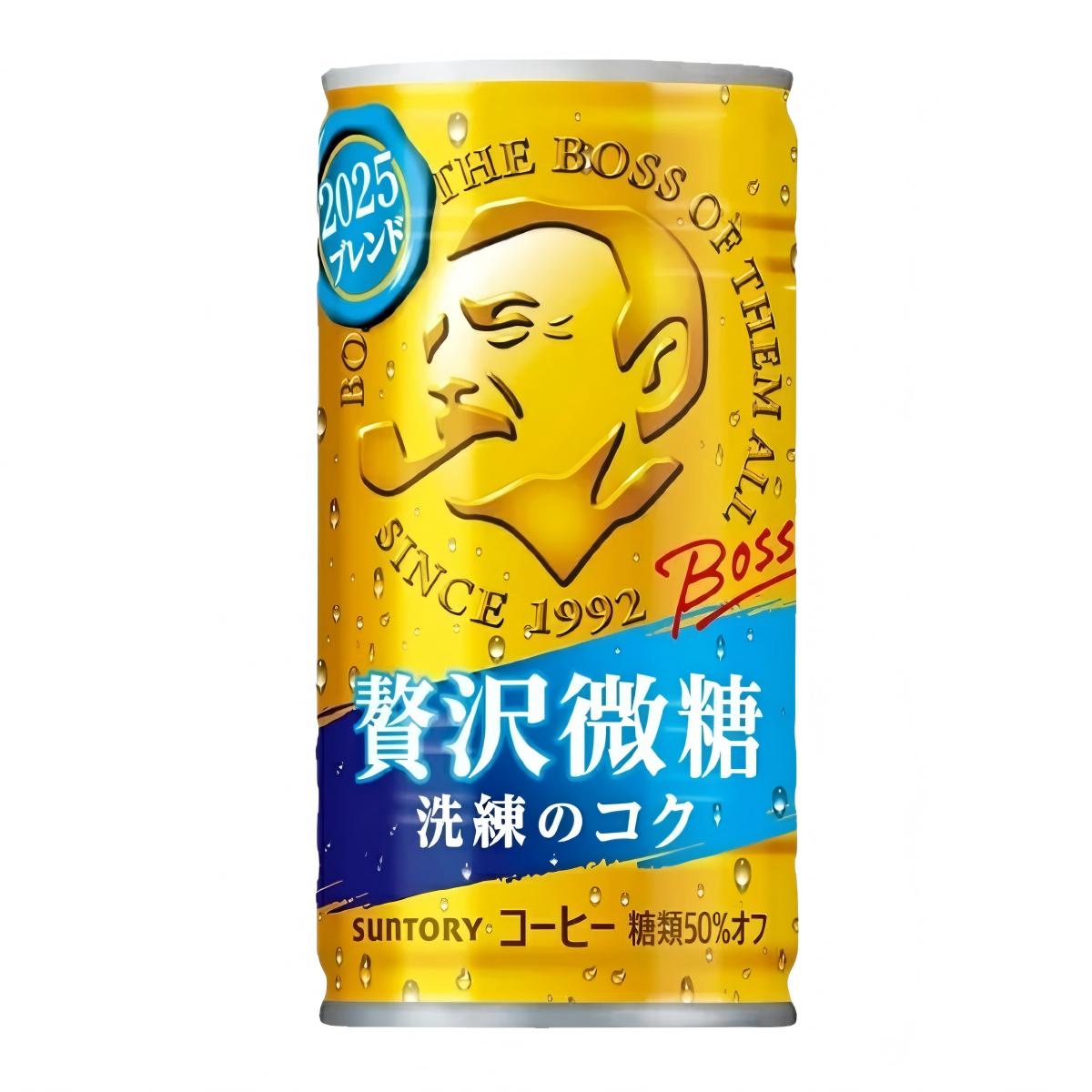 SUNTORY- BOSS Premium Low Sugar 15-Bottle Case Dragon Quest Design 185g