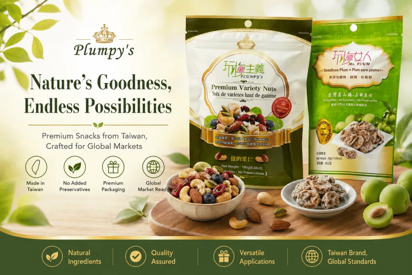 Plumpy’s、台湾プレミアムスナックのグローバル市場を切り拓く