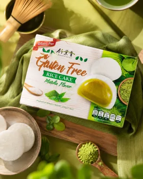 抹茶のグルテンフリーお餅
