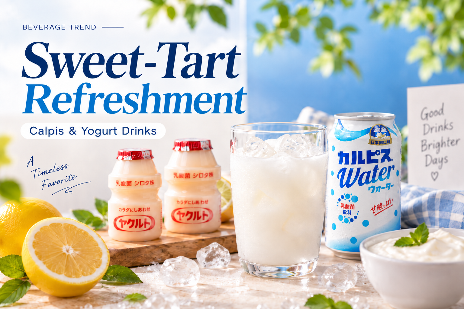 百年來甜中帶酸的魅力：為何卡爾皮斯與優格風味飲料至今仍廣受歡迎