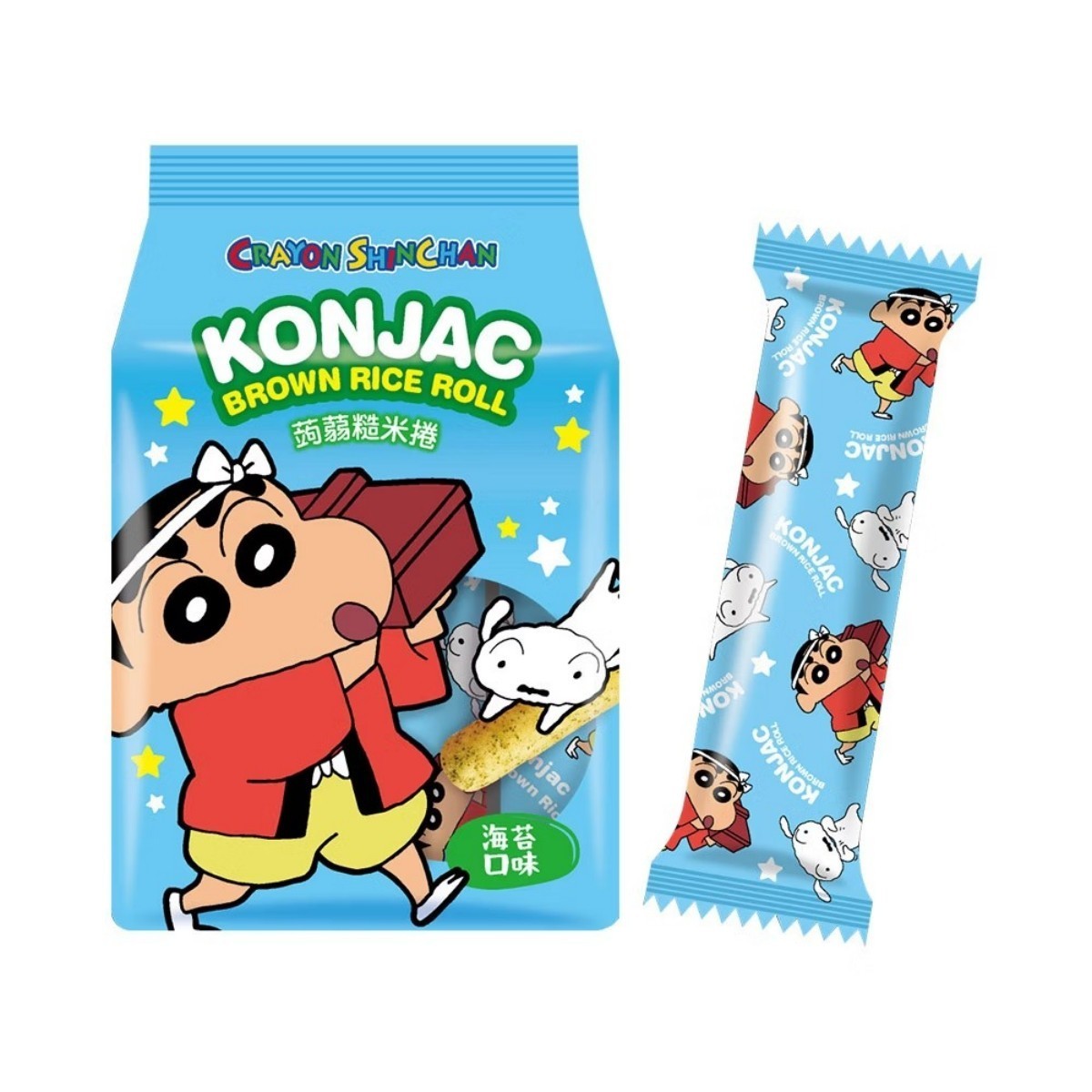 北田- クレヨンしんちゃんこんにゃく玄米ロール 海苔味 130g(12支入)