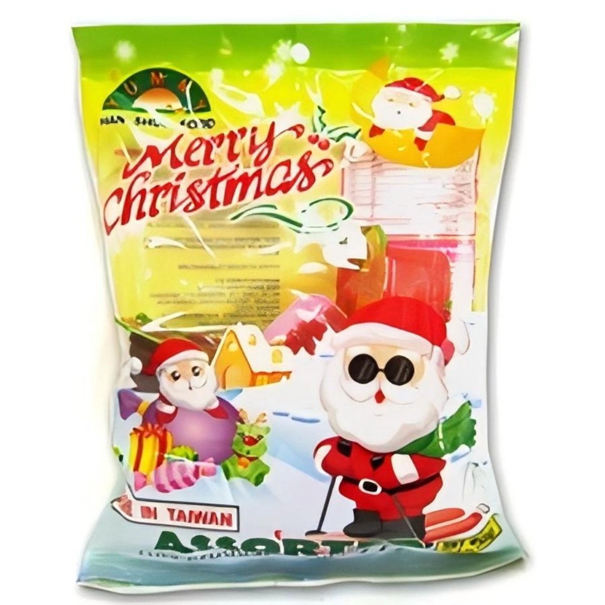 Han Shuo- Merry Christmas Assorted Fruit Jelly (Green Bag) 300g
