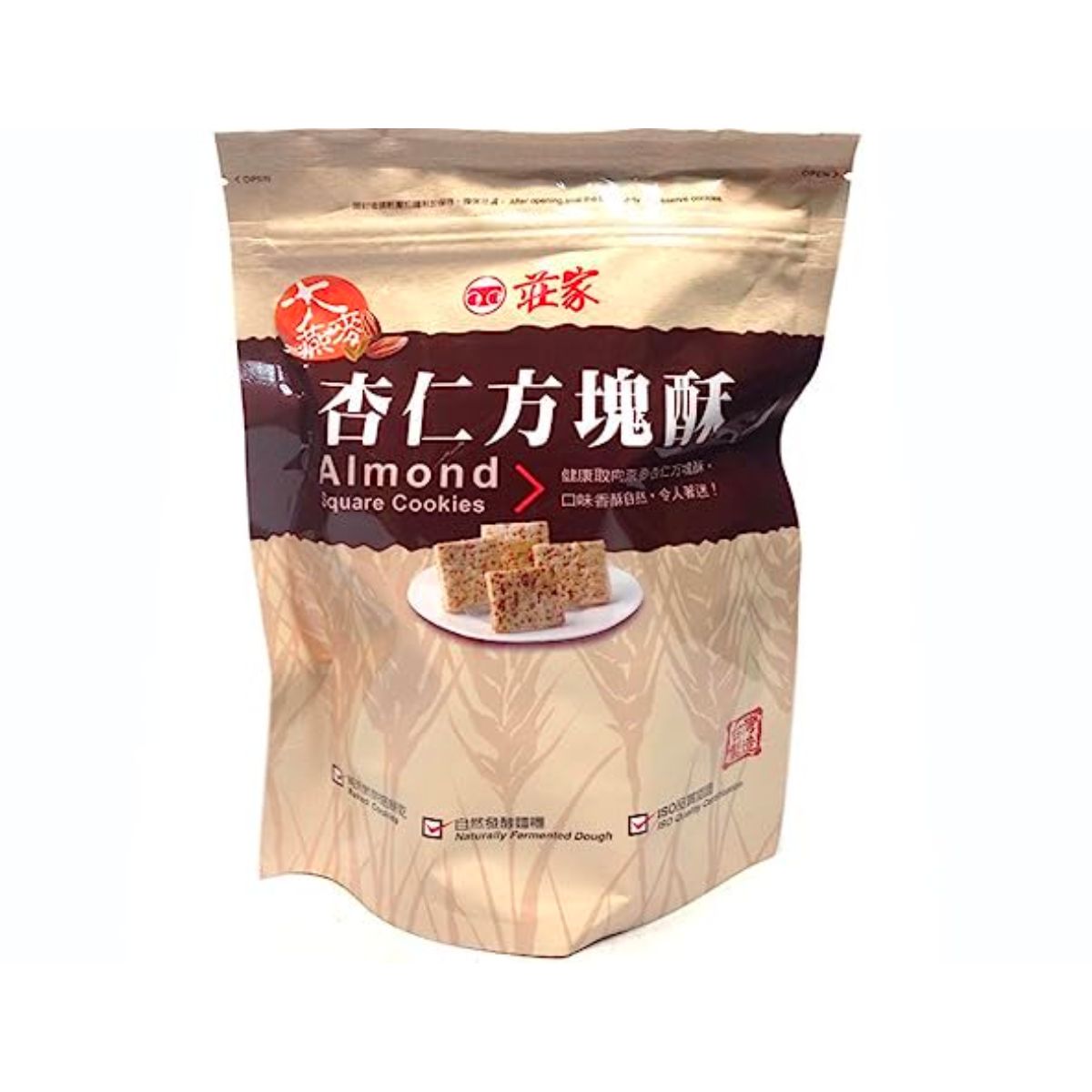 荘家- スタンドパック 方塊酥（アーモンド） 130g