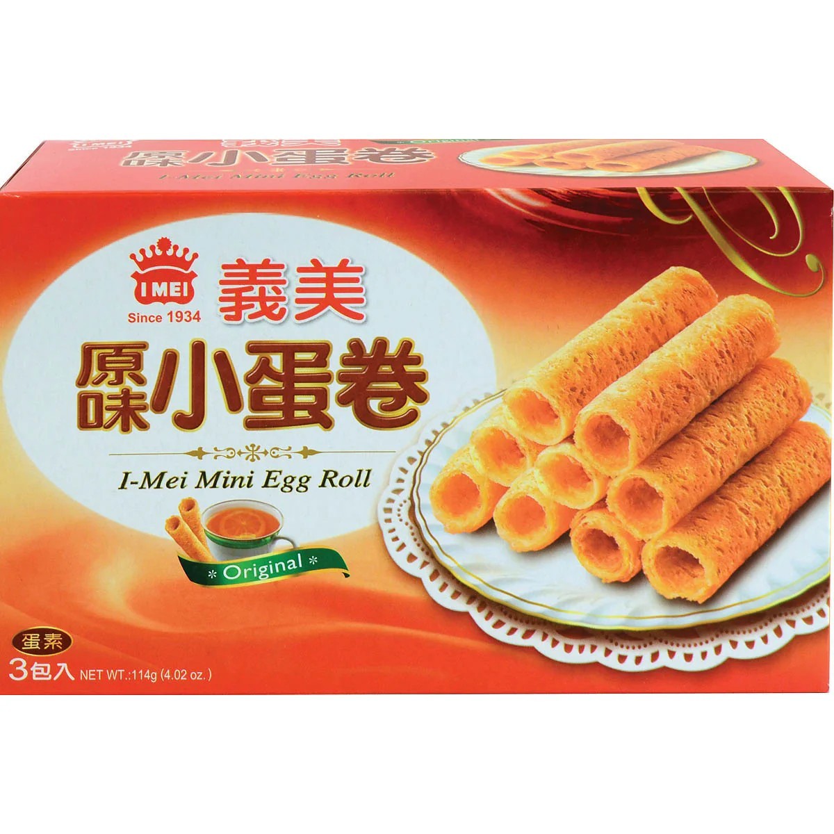 義美- 小蛋捲(原味) 114g