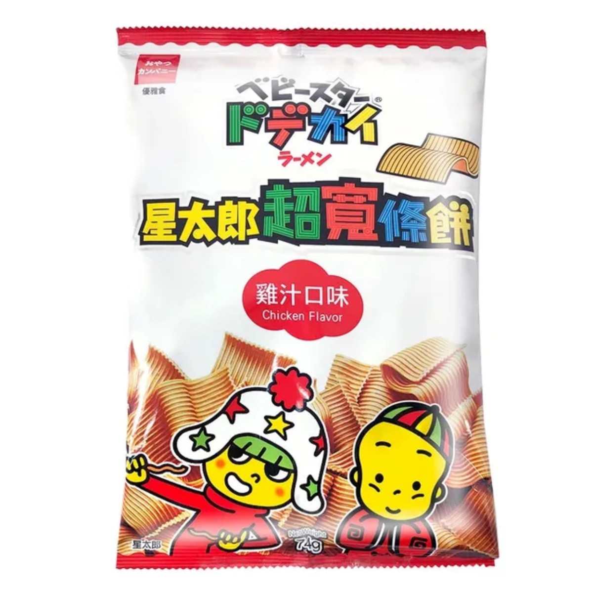 星太郎- 超寬條餅-雞汁口味 68g