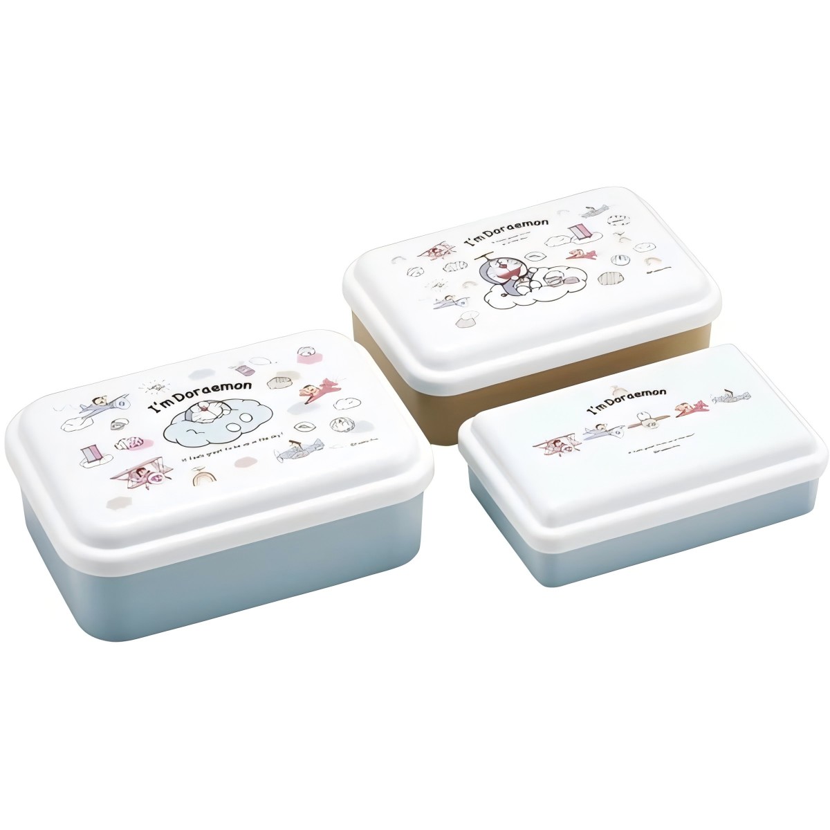 Skater- 抗菌入子式密封容器3個 DR 空中漫步 SLUS3AG