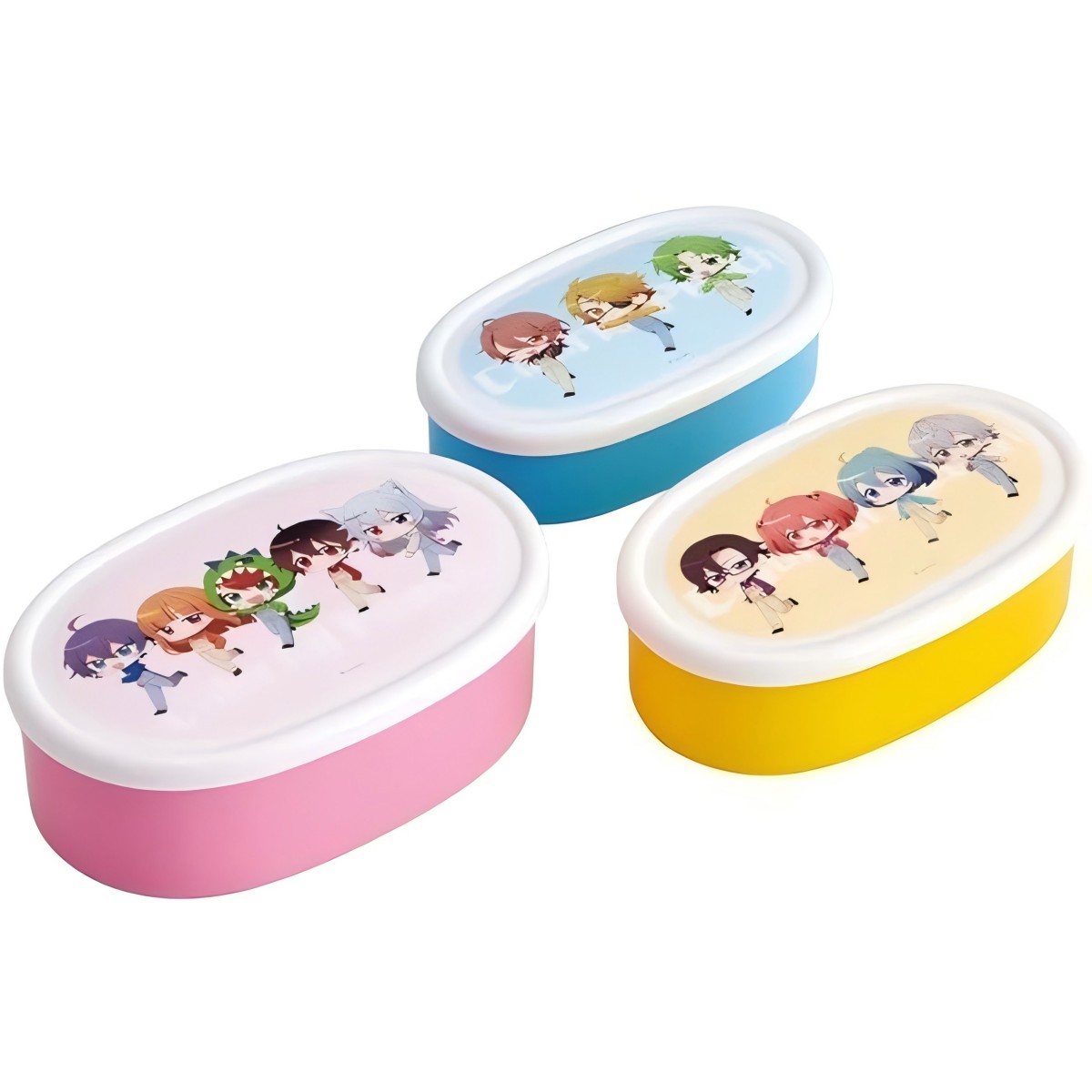 スケーター- 抗菌シール容器３Ｐセット カラフルピーチ ＳＲＳ３ＳＡＧ