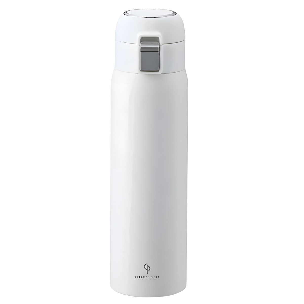 KAKUSEE- クリーンパウダー 真空二重ワンタッチボトル 500ml ホワイト