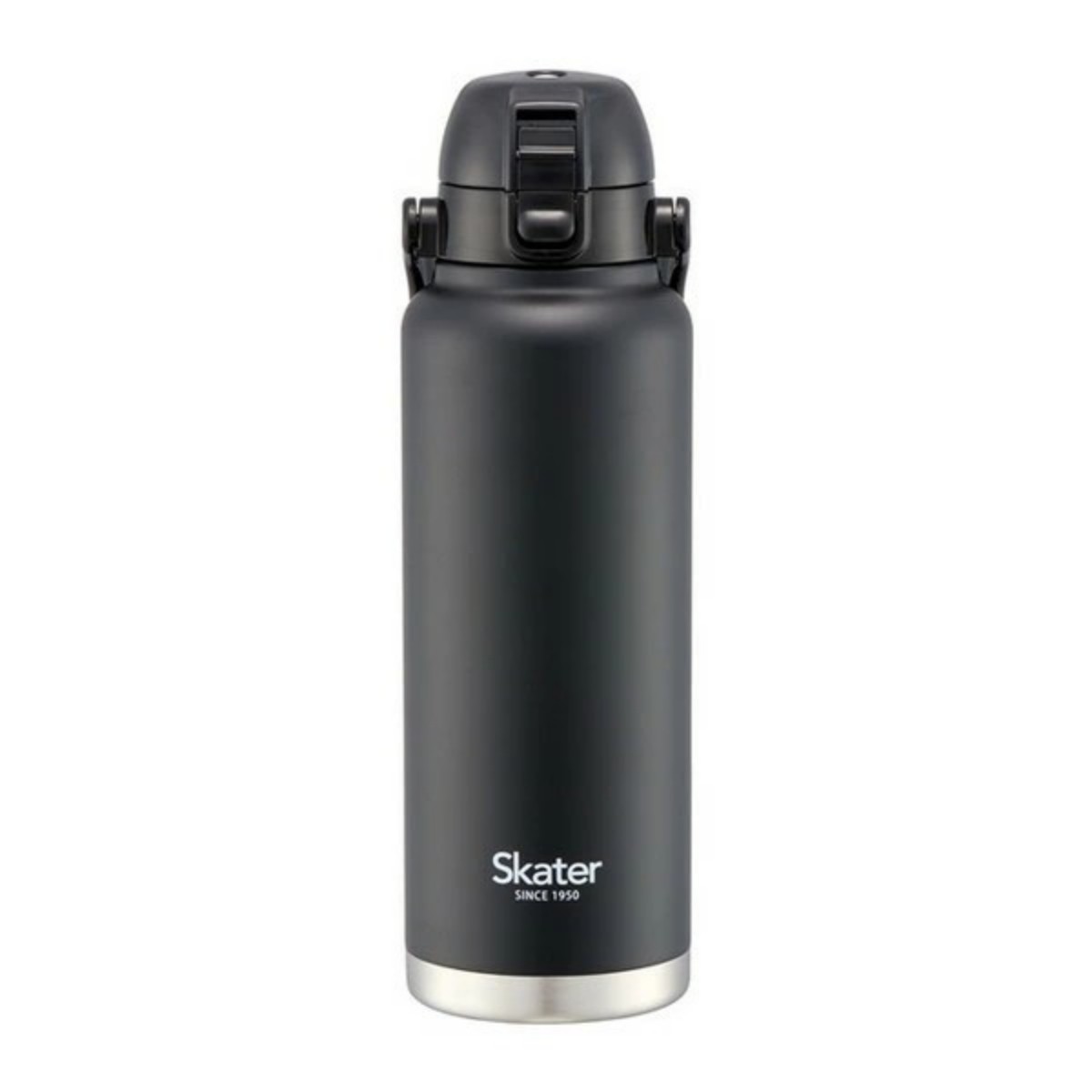 Skater- One-push direct bottle with handle - Black 1200ml