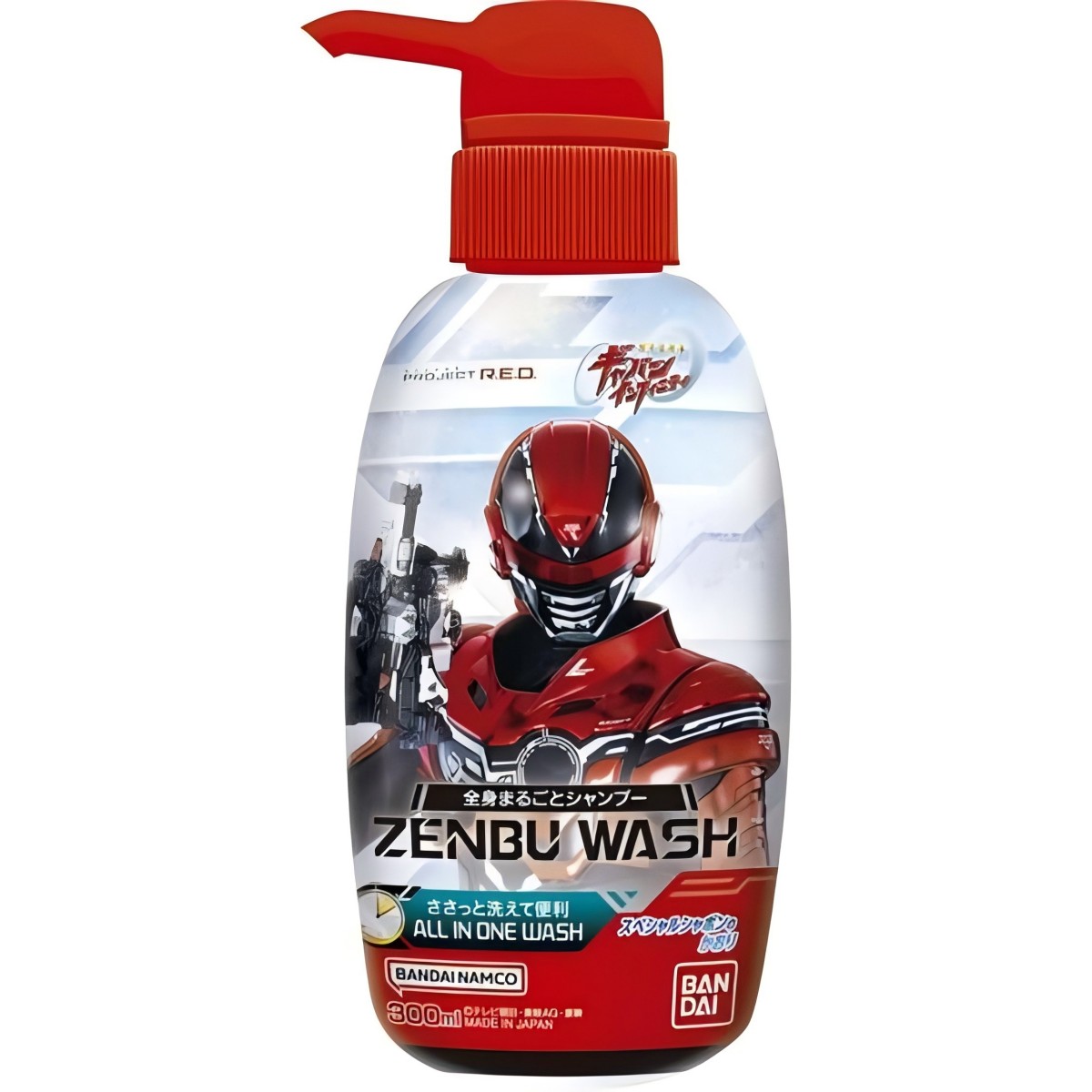 萬代- ZENBUWASH 全效潔淨洗髮沐浴露（PROJECT R.E.D.） 300ml