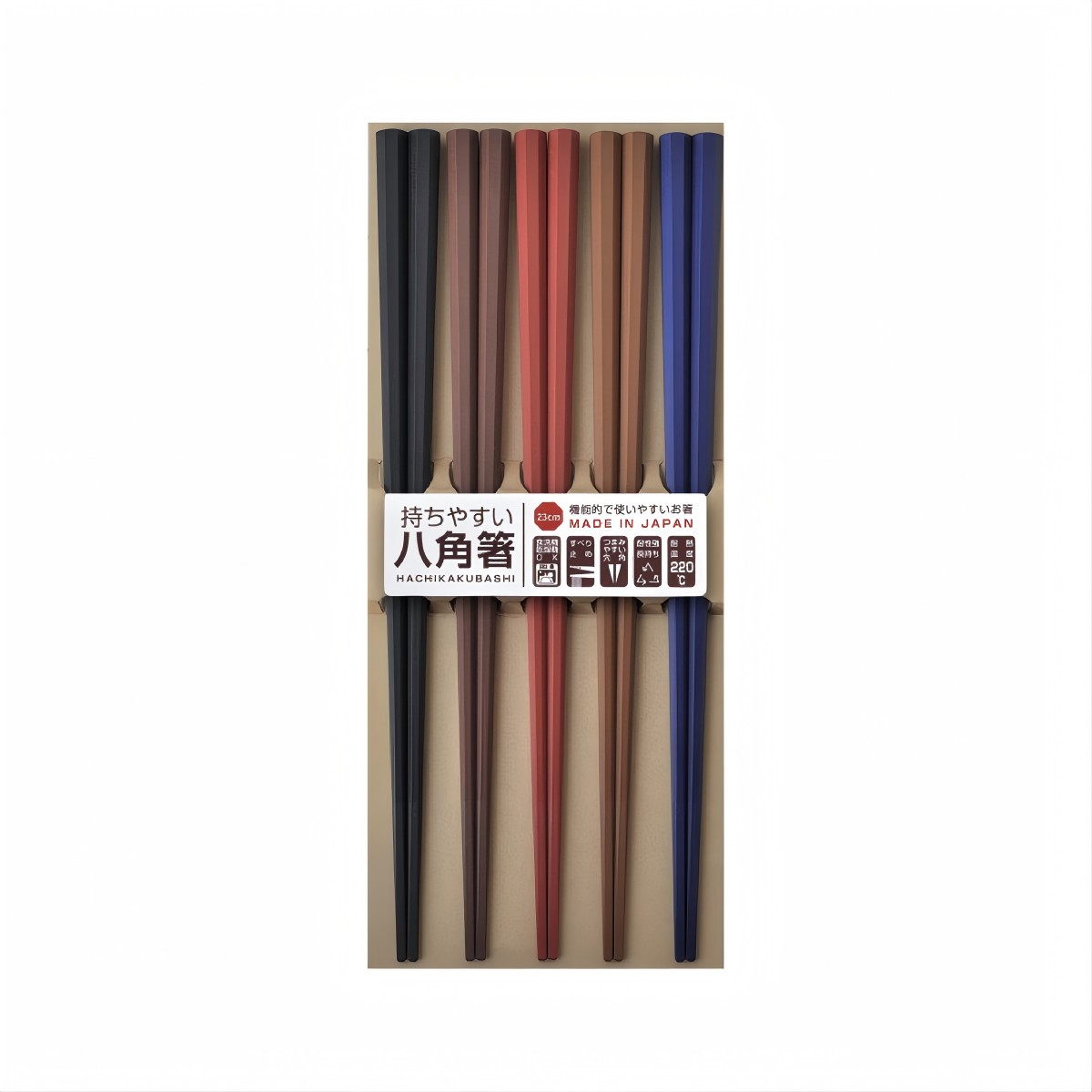 SUNLIFE- 彩り 八角 PBT 箸 23cm 5雙